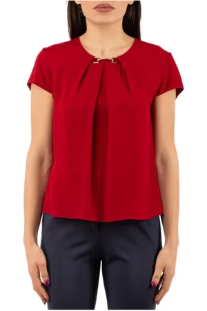 HANITA Mujer, Blusas y Camisas, Rojo, Talla: M