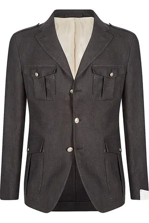 ELEVENTY Hombre, Chaquetas, Negro, Talla: L