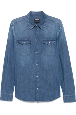 Dondup Hombre, Camisas, Azul, Talla: L