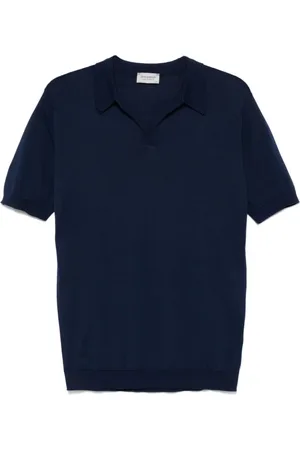 JOHN SMEDLEY Hombre, Camisetas, Azul, Talla: M