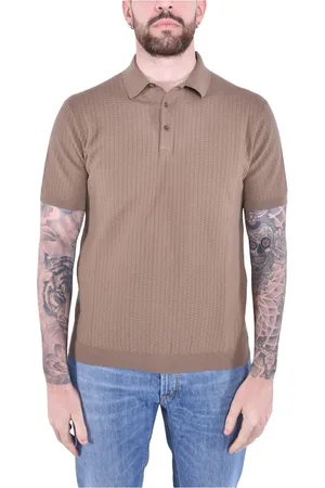KANGRA CASHMERE Hombre, Camisetas, Marrón, Talla: XL