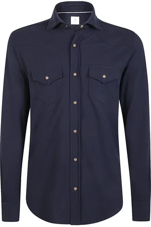 ELEVENTY Hombre, Camisas, Azul, Talla: 3XL