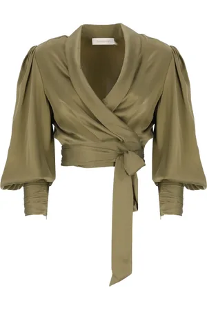 ZIMMERMANN Mujer, Blusas y Camisas, Verde, Talla: L