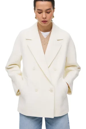 Estro Mujer, Abrigos, Blanco, Talla: M