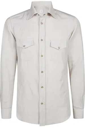 ELEVENTY Hombre, Camisas, Blanco, Talla: L