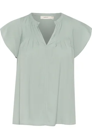 INWEAR Mujer, Blusas y Camisas, Verde, Talla: S