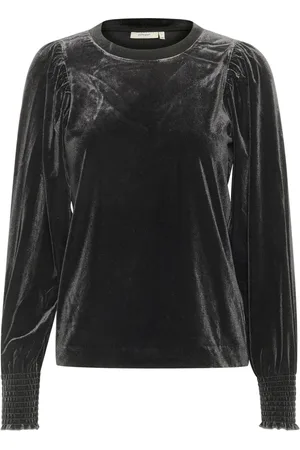 INWEAR Mujer, Camisetas, Negro, Talla: S