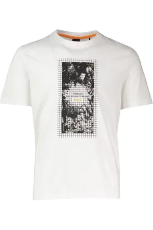 HUGO BOSS Hombre, Camisetas, Blanco, Talla: M