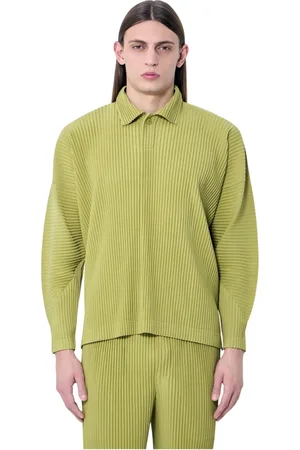 Issey Miyake Hombre, Camisas, Verde, Talla: L