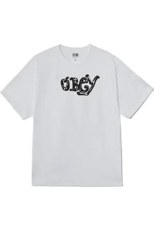 Obey Hombre, Camisetas, Blanco, Talla: S