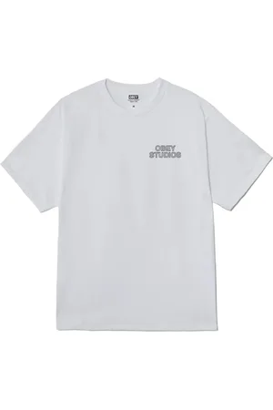 Obey Hombre, Camisetas, Blanco, Talla: S