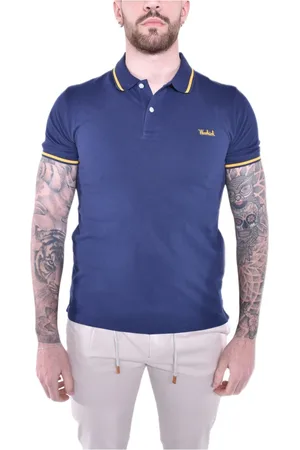 Woolrich Hombre, Camisetas, Azul, Talla: L