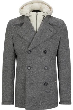 HUGO BOSS Hombre, Chaquetas, Gris, Talla: M