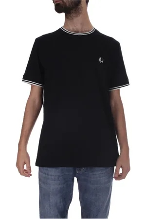 Fred Perry Hombre, Camisetas, Azul, Talla: M