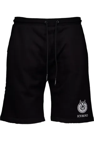 Iceberg Hombre, Pantalones cortos, Negro, Talla: S