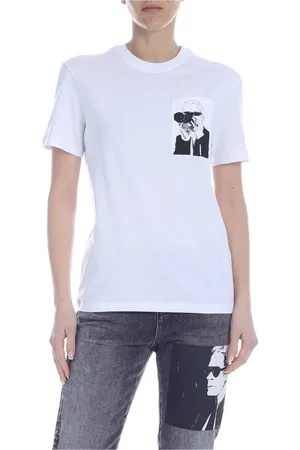 Karl Lagerfeld Mujer, Camisetas, Blanco, Talla: M
