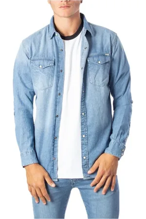 JACK & JONES Hombre, Camisas, Azul, Talla: M