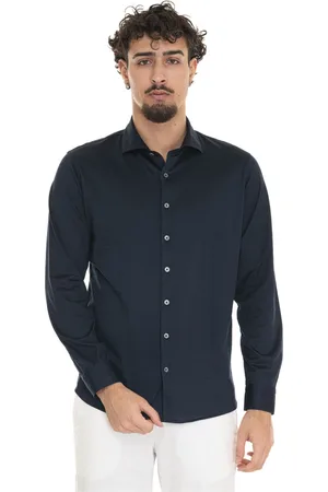 Gran Sasso Hombre, Camisas, Azul, Talla: L