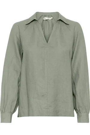 INWEAR Mujer, Blusas y Camisas, Verde, Talla: L