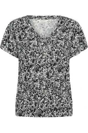 Part Two Mujer, Camisetas, Negro, Talla: S