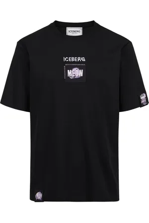 Iceberg Hombre, Camisetas, Negro, Talla: 3XL