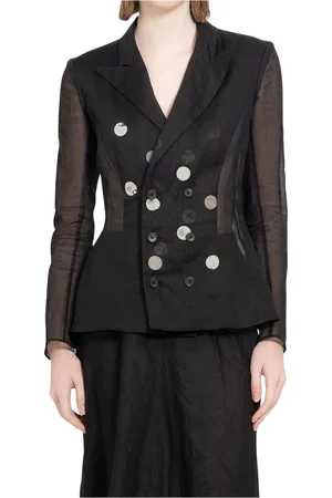 YOHJI YAMAMOTO Mujer, Chaquetas, Negro, Talla: M