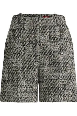 HUGO BOSS Mujer, Pantalones cortos, Gris, Talla: L