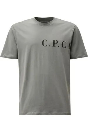 C.P. Company Hombre, Camisetas, Gris, Talla: 2XL