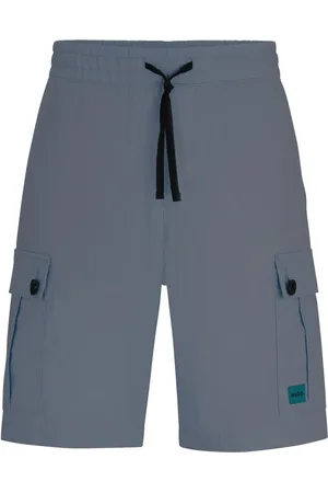 HUGO BOSS Hombre, Pantalones cortos, Gris, Talla: L