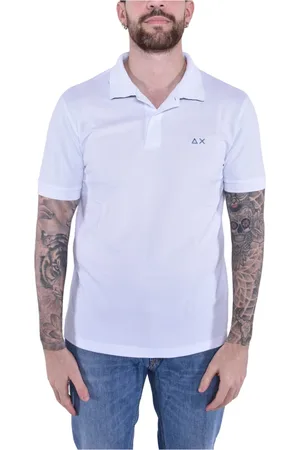 sun68 Hombre, Camisetas, Blanco, Talla: L