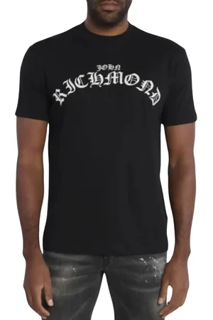 John Richmond Hombre, Camisetas, Negro, Talla: M