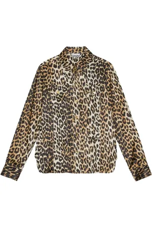Ganni Mujer, Blusas y Camisas, Marrón, Talla: XL