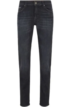 HUGO BOSS Hombre, Vaqueros, Negro, Talla: W34
