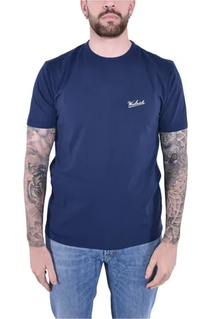 Woolrich Hombre, Camisetas, Azul, Talla: 2XL
