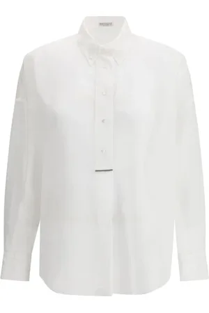 Brunello Cucinelli Mujer, Blusas y Camisas, Blanco, Talla: L