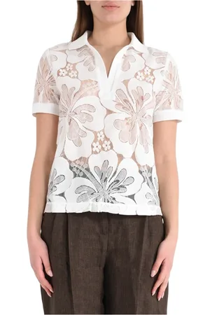 Max Mara Mujer, Camisetas, Blanco, Talla: S