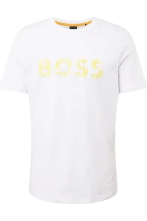 HUGO BOSS Hombre, Camisetas, Blanco, Talla: L