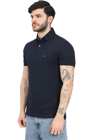 Tommy Hilfiger Hombre, Camisetas, Azul, Talla: L