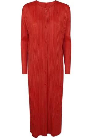Issey Miyake Mujer, Vestidos, Rojo, Talla: L
