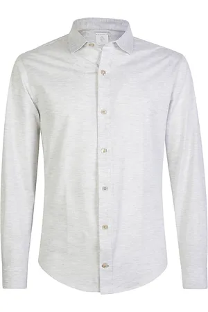 ELEVENTY Hombre, Camisas, Gris, Talla: L