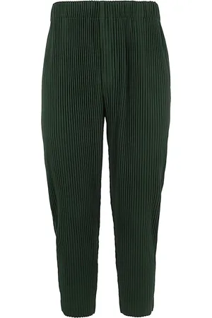 Issey Miyake Hombre, Pantalones, Verde, Talla: S