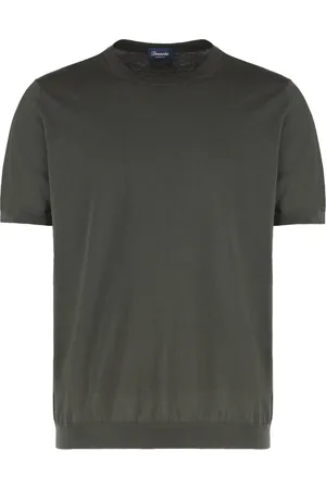 DRUMOHR Hombre, Camisetas, Verde, Talla: 2XL