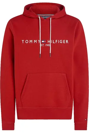 Tommy Hilfiger Hombre, Sudaderas, Rojo, Talla: S