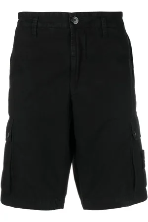 Stone Island Hombre, Pantalones cortos, Negro, Talla: W32