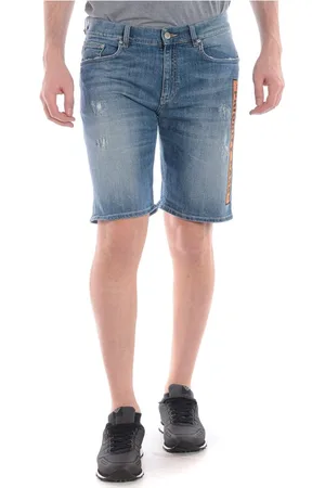 D.A. Daniele Alessandrini Hombre, Pantalones cortos, Azul, Talla: W32