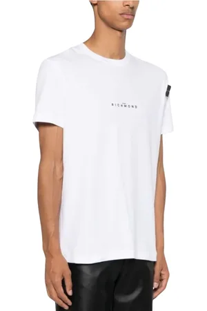 John Richmond Hombre, Camisetas, Blanco, Talla: L