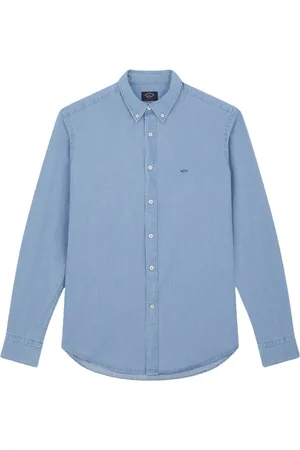 Paul & Shark Hombre, Camisas, Azul, Talla: L