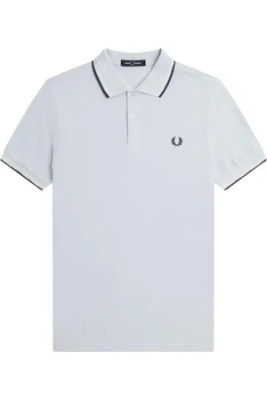 Fred Perry Hombre, Camisetas, Azul, Talla: M