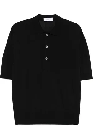 LARDINI Hombre, Camisetas, Negro, Talla: L