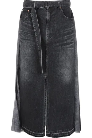 SACAI Mujer, Faldas, Negro, Talla: M